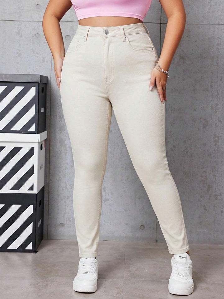 Jeans SHEIN, portocaliu