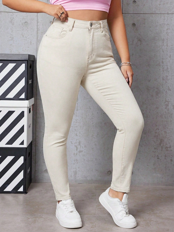 Jeans SHEIN, portocaliu