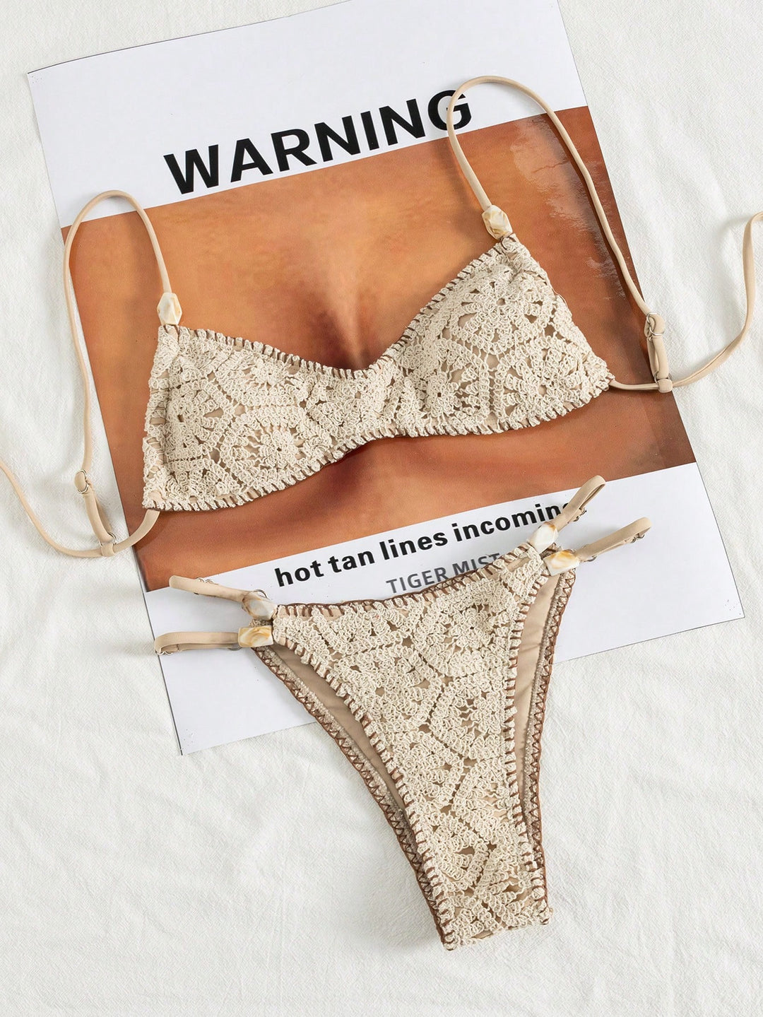 Set bikini SHEIN, bej