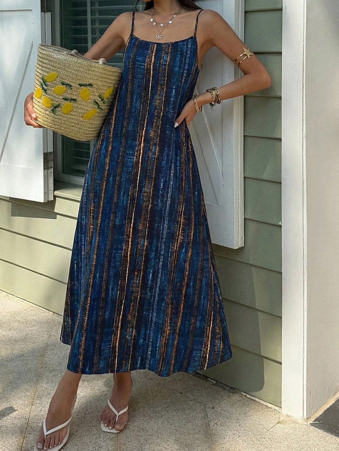 Rochie midi SHEIN, albastru
