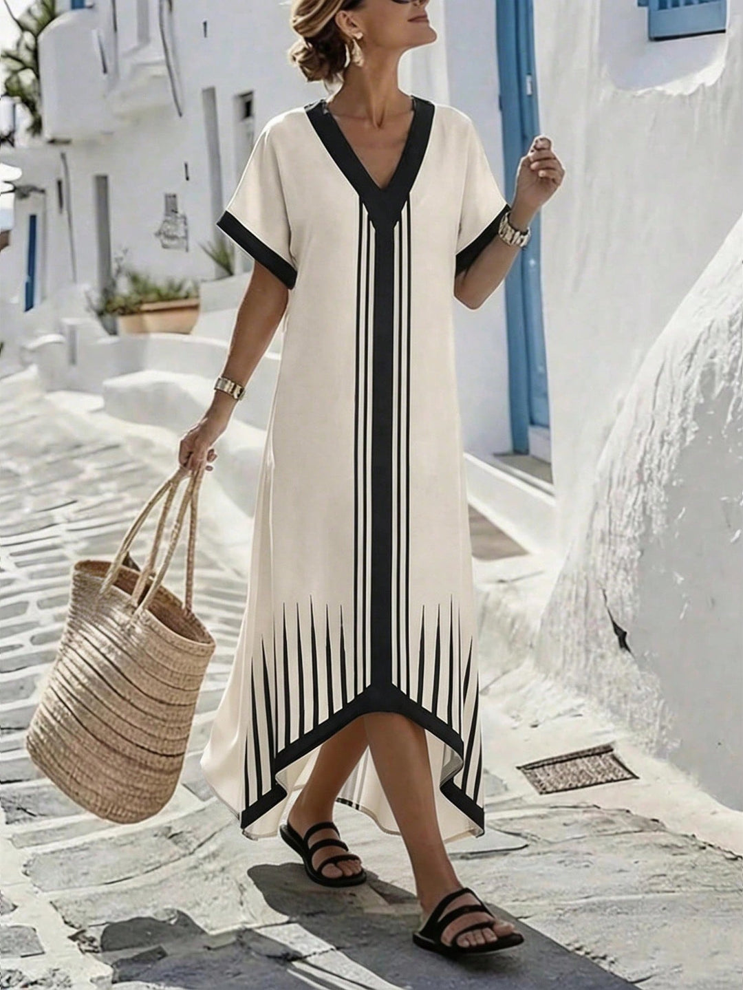 Rochie maxi SHEIN, bej