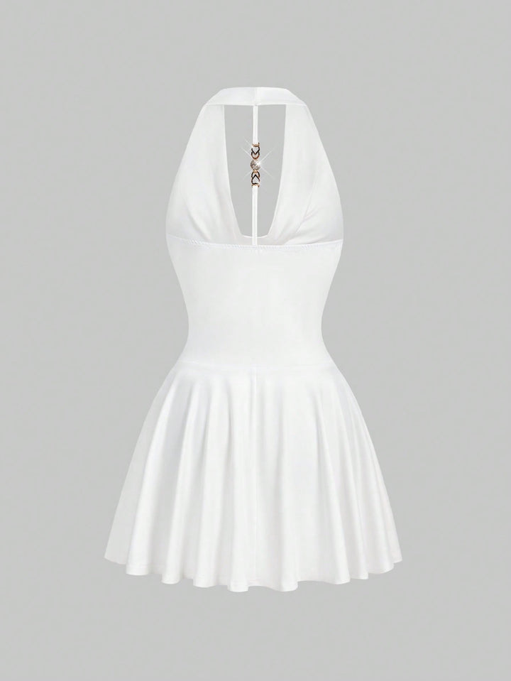 Rochie mini SHEIN, alb