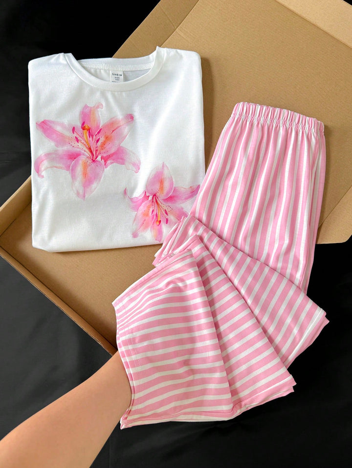 Compleu pijamale SHEIN, mix culori
