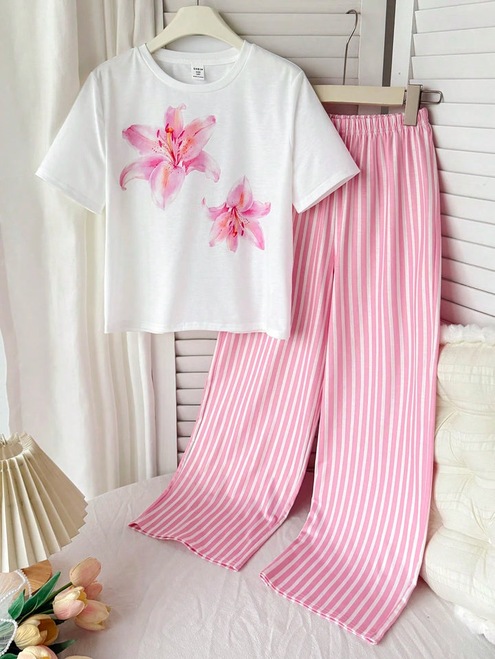 Compleu pijamale SHEIN, mix culori
