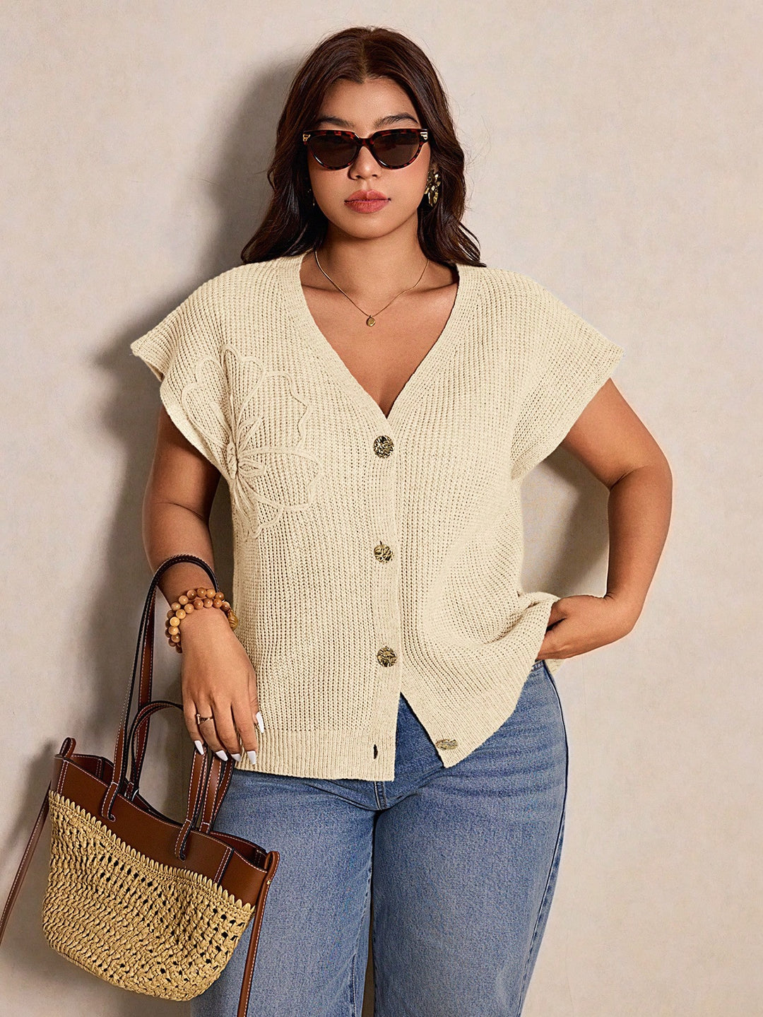 Cardigan SHEIN, portocaliu