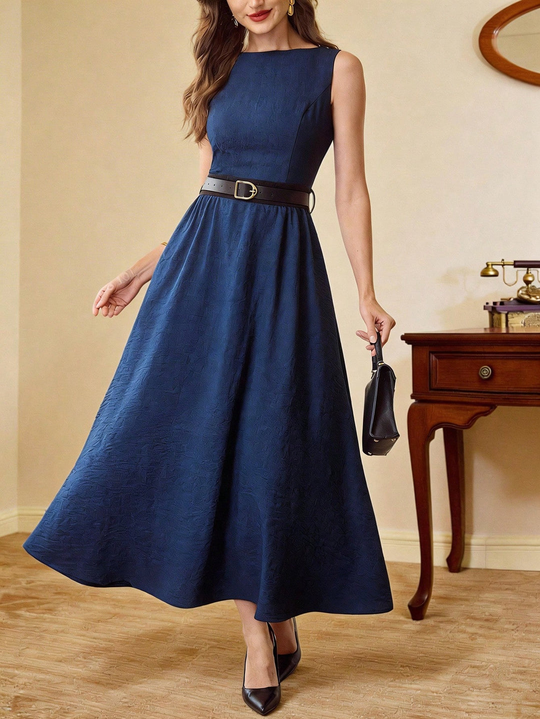 Rochie maxi SHEIN, albastru