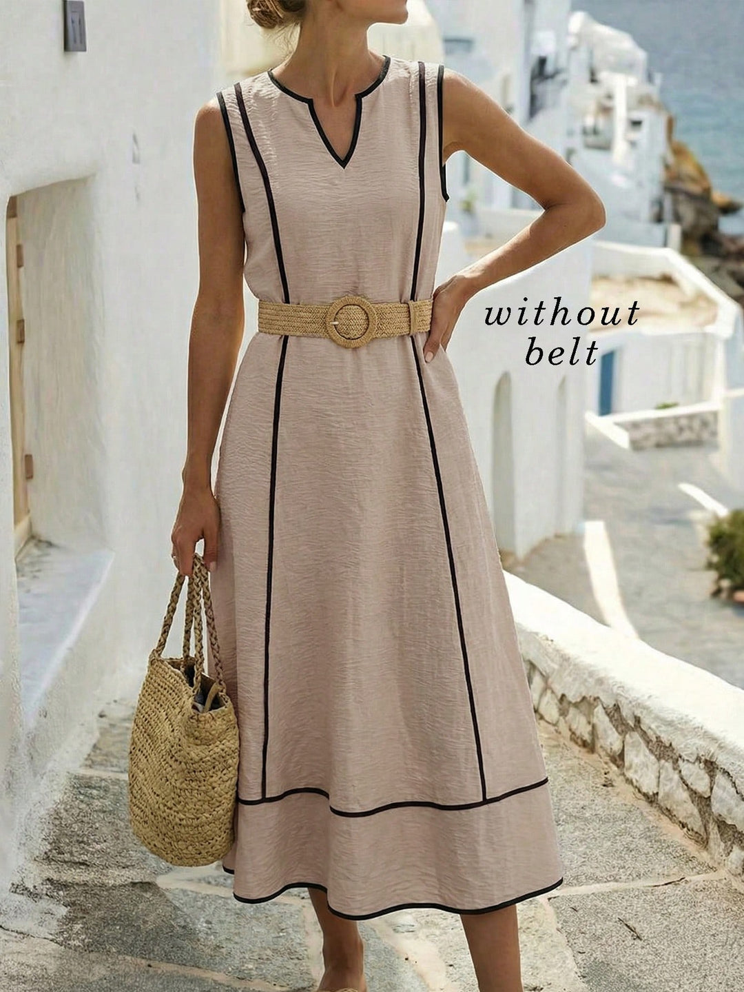 Rochie maxi SHEIN, kaki