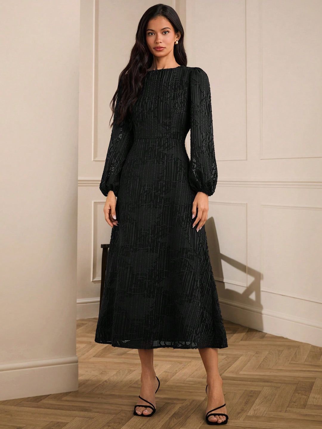 Rochie midi SHEIN, negru