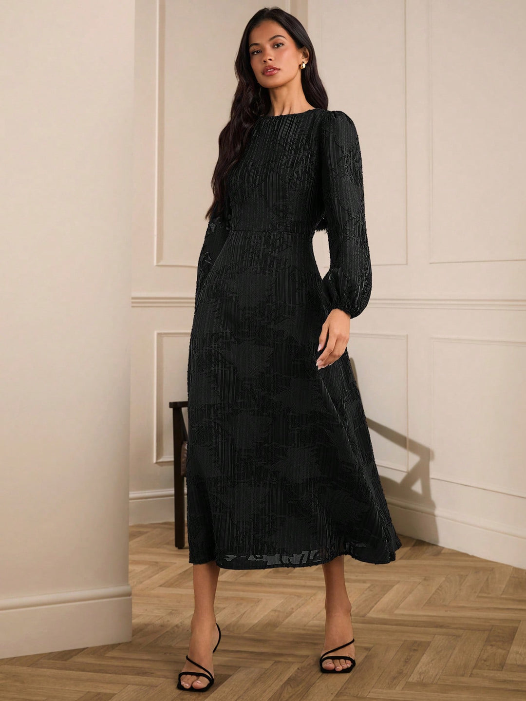 Rochie midi SHEIN, negru