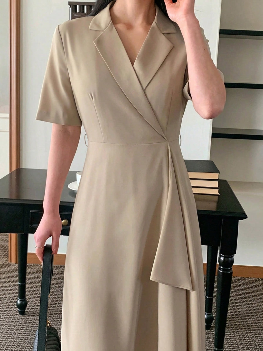 Rochie midi SHEIN, kaki