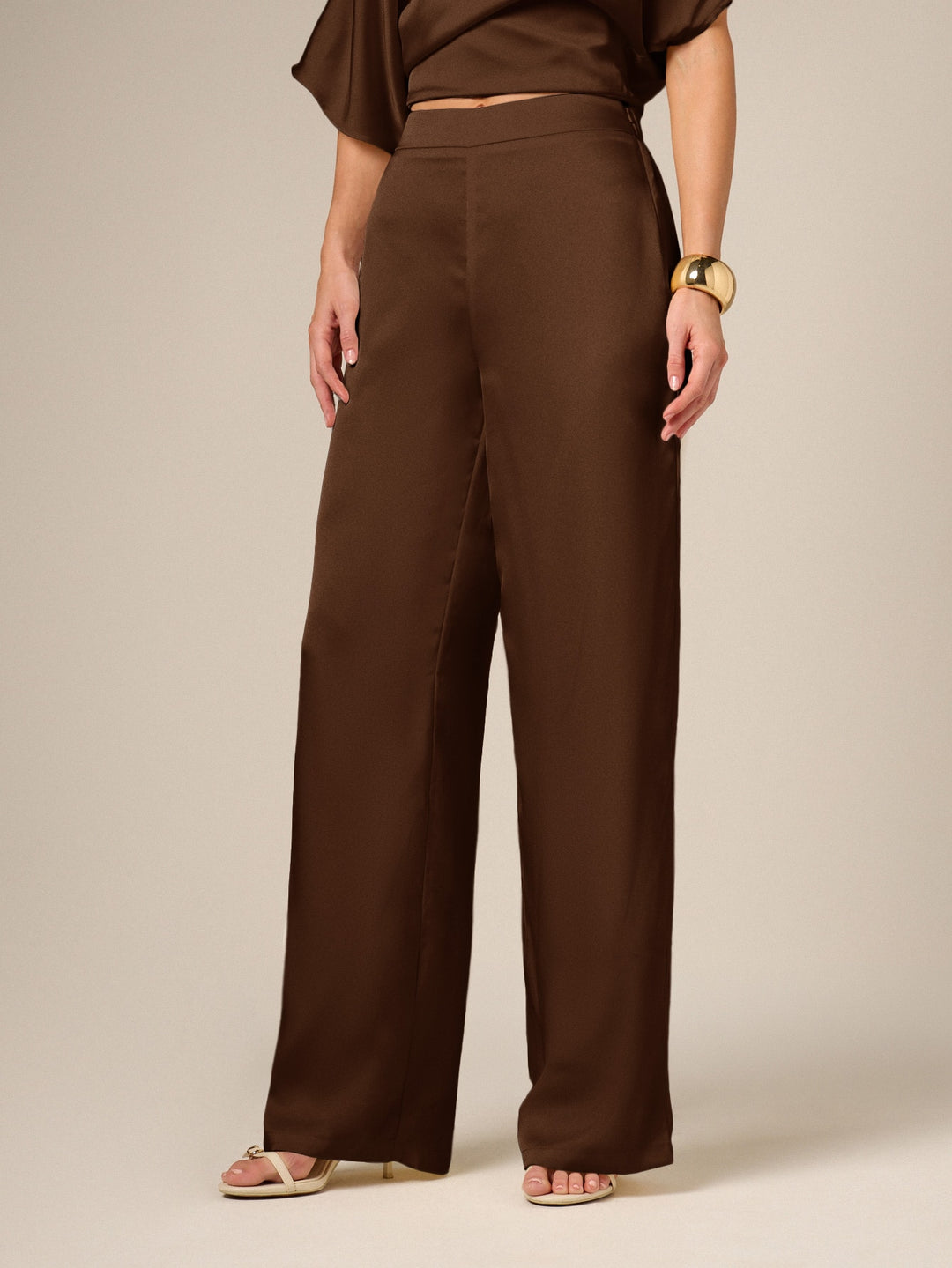 Pantaloni SHEIN, maro