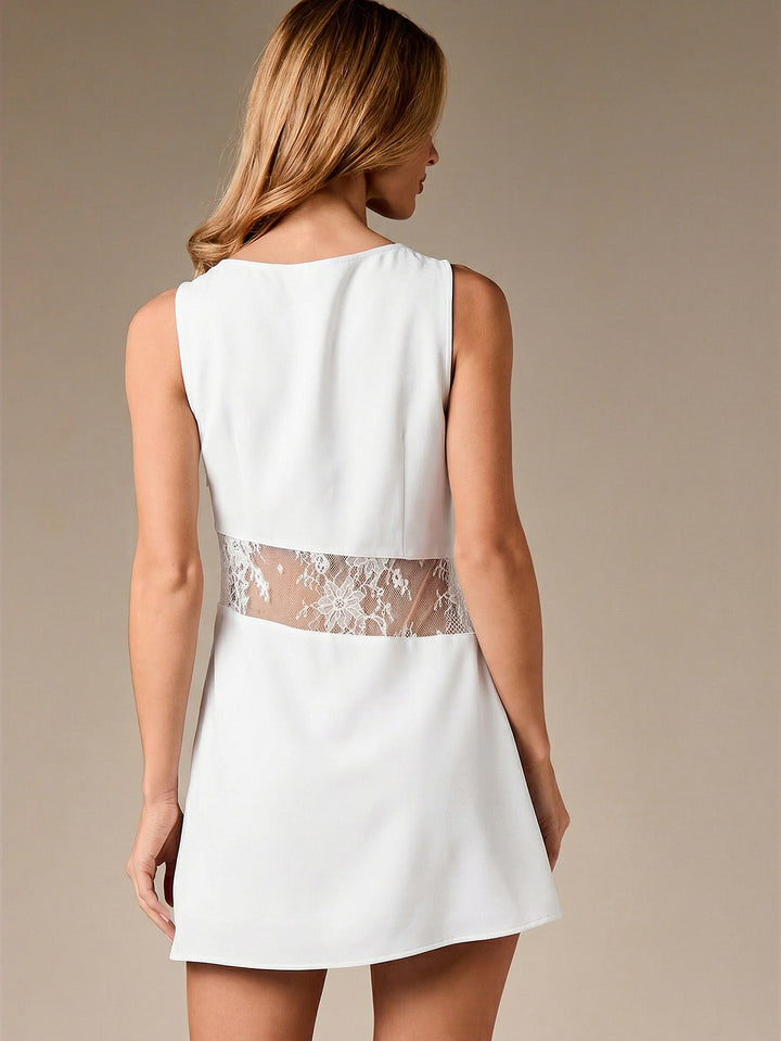 Rochie mini SHEIN, alb