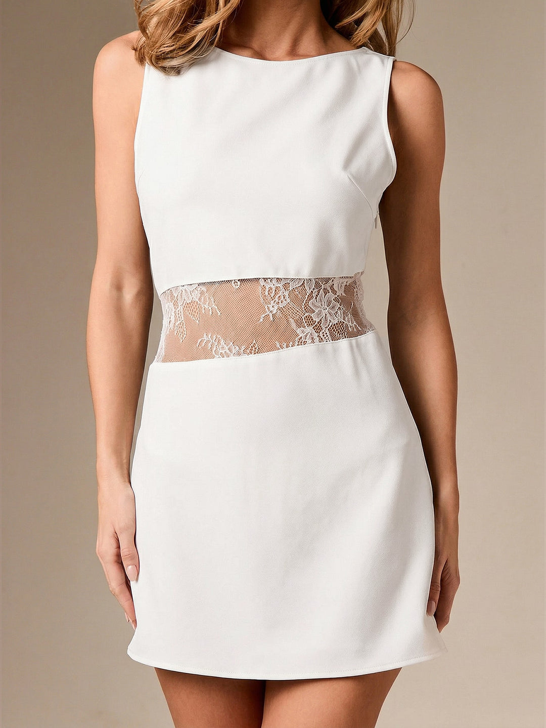 Rochie mini SHEIN, alb