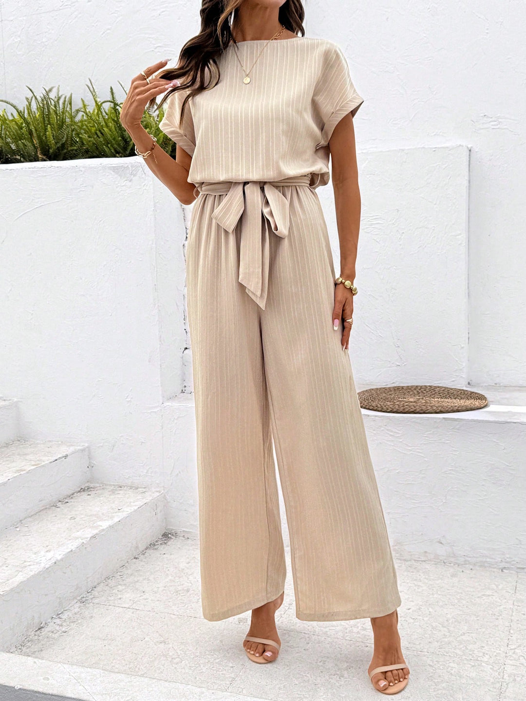 Salopetă SHEIN, bej