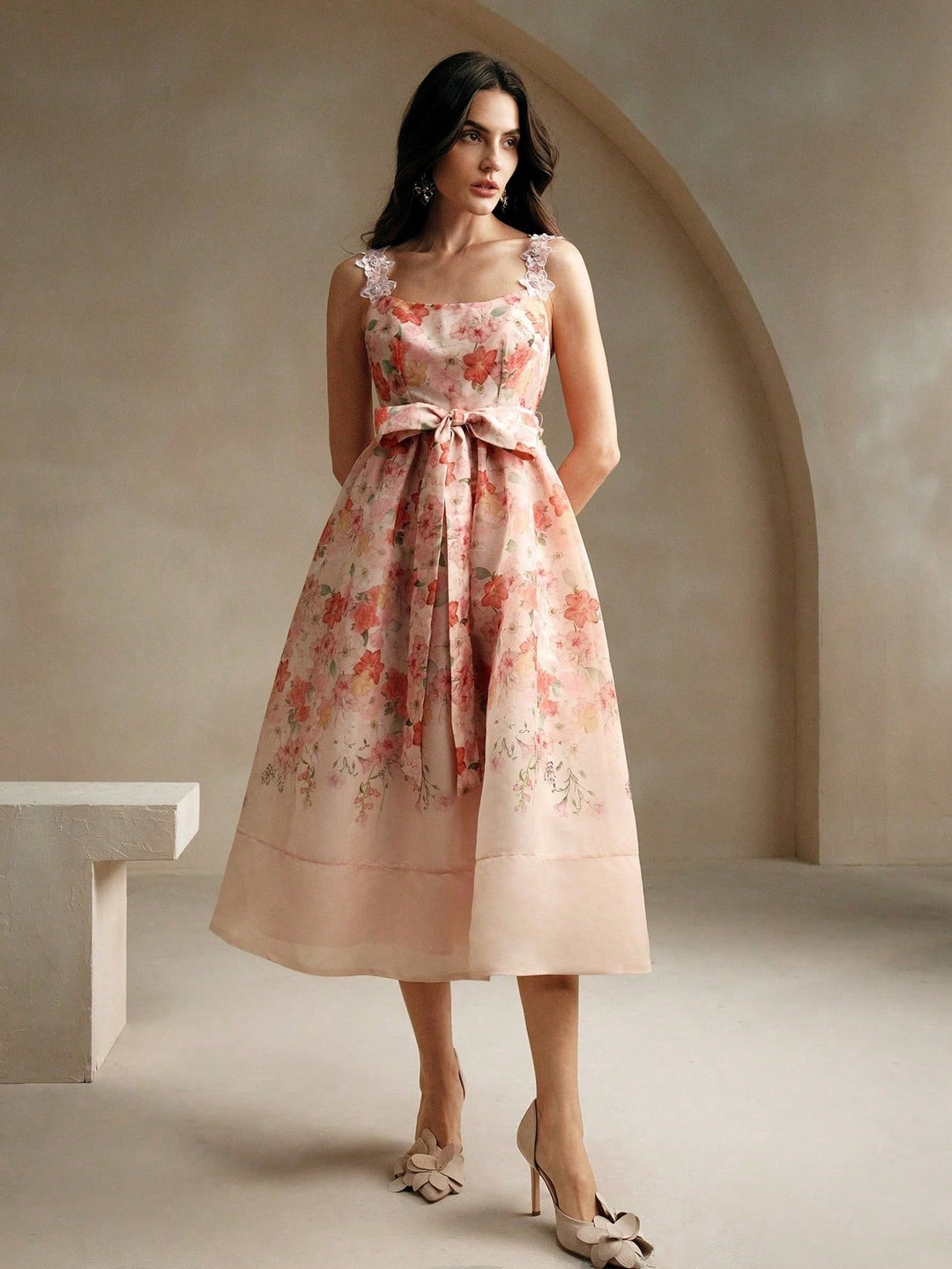 Rochie maxi SHEIN, mix culori