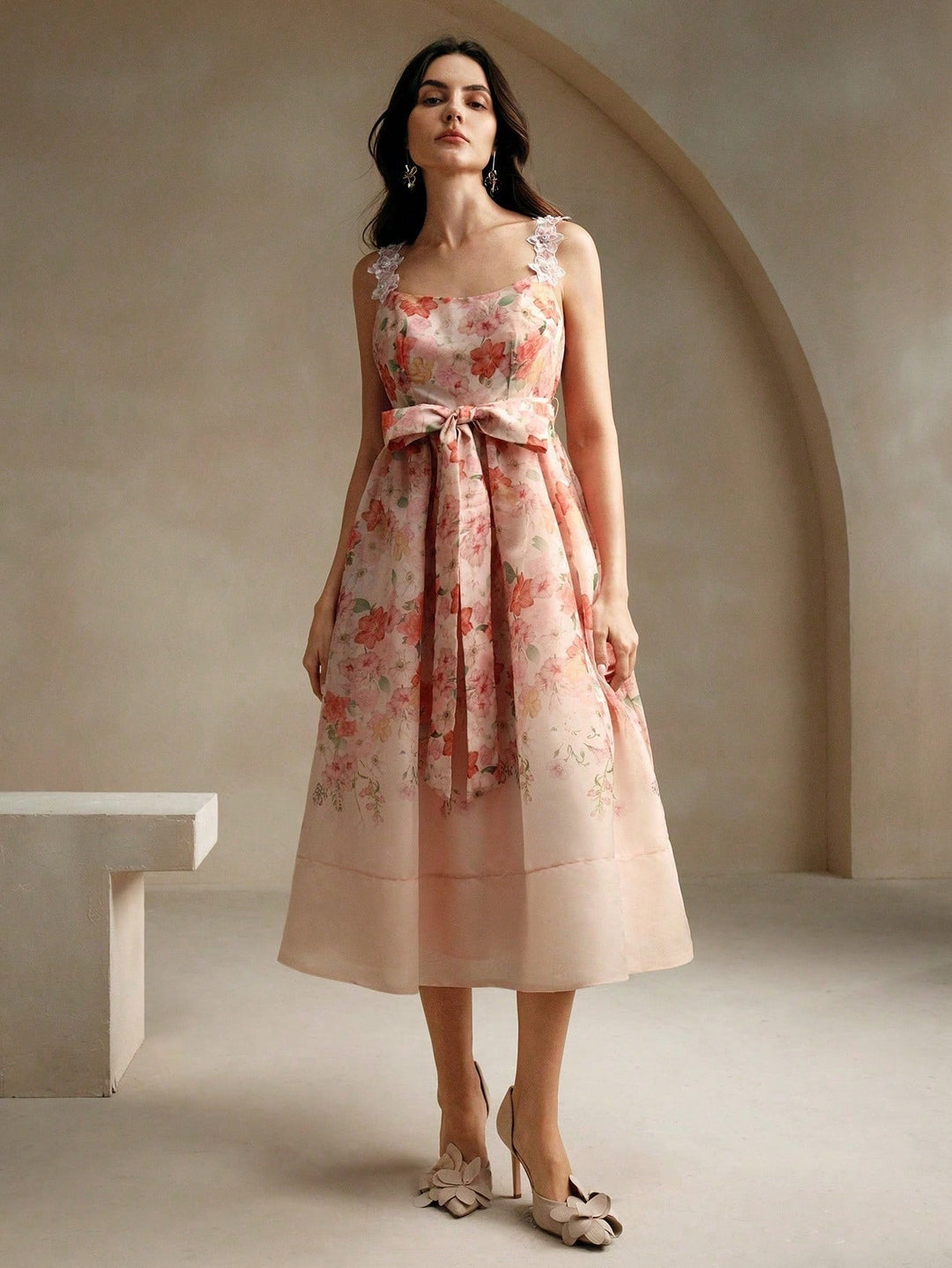 Rochie maxi SHEIN, mix culori
