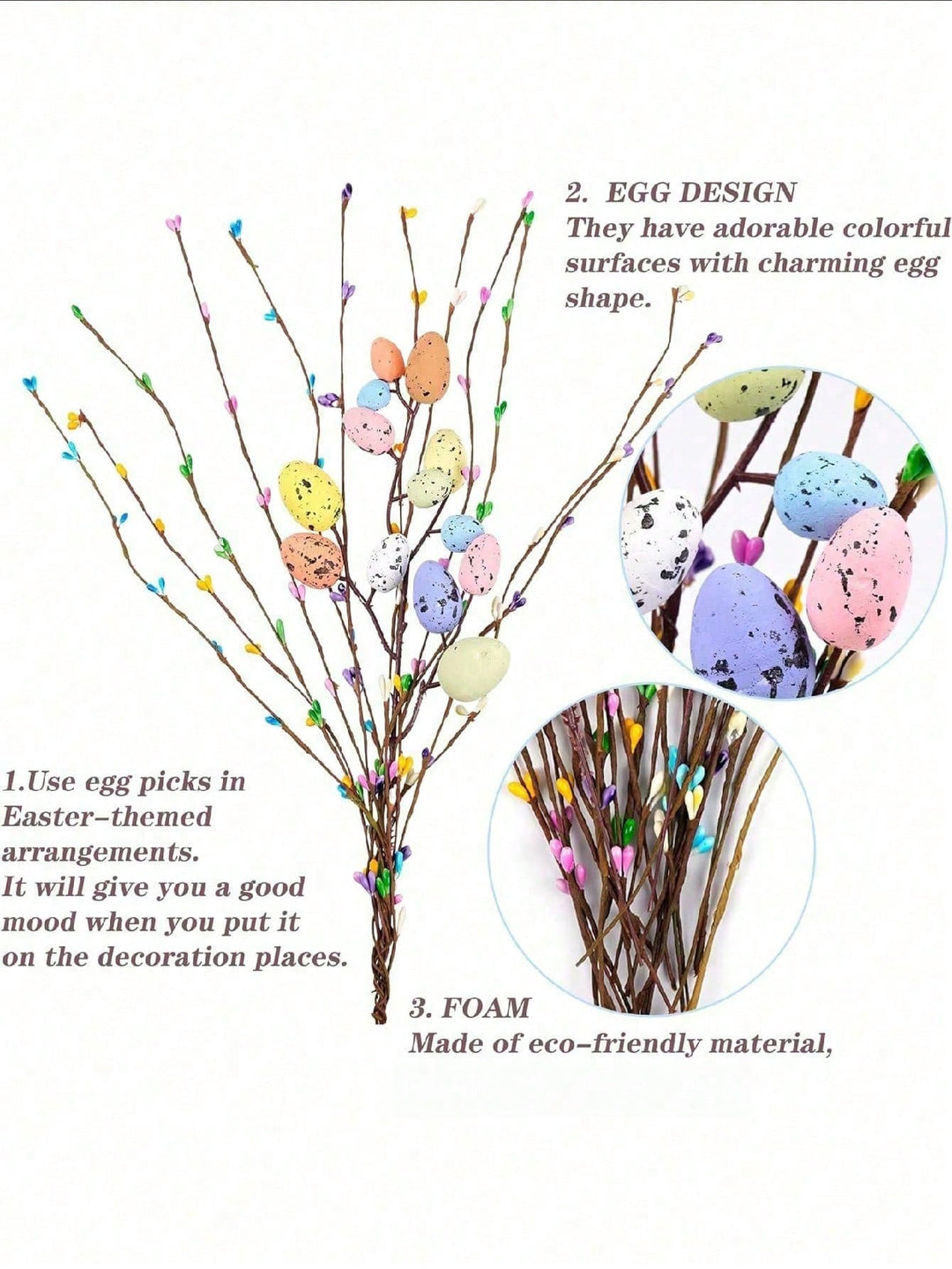 Floari artificiale SHEIN, mix culori