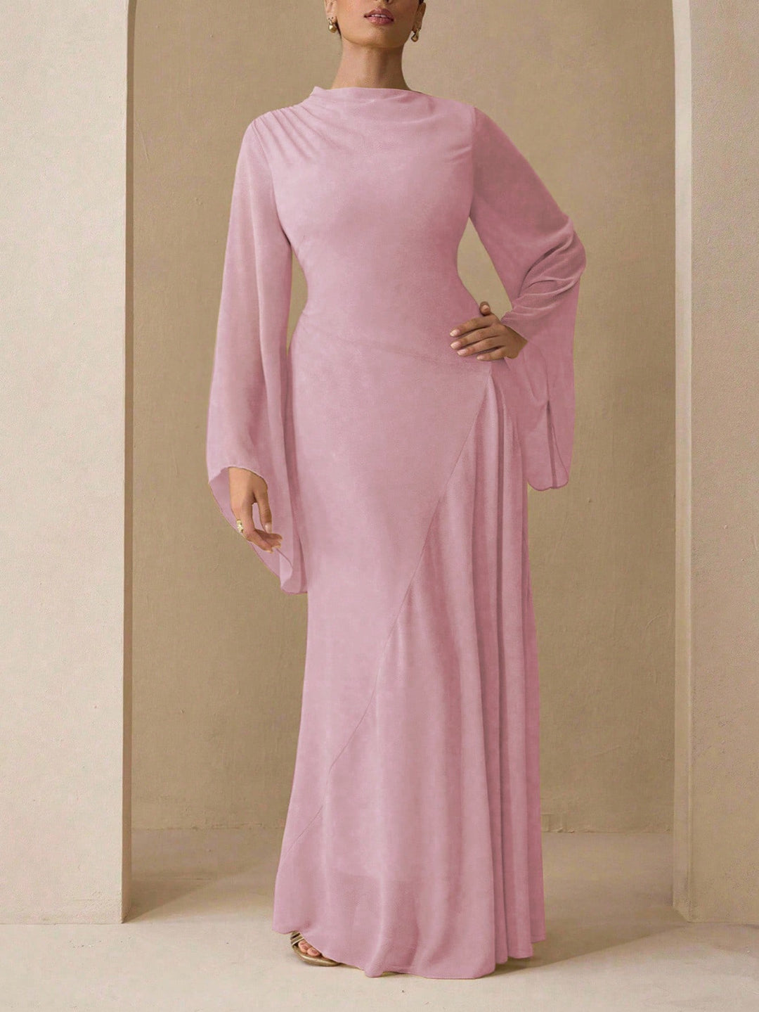 Rochie maxi SHEIN, roz