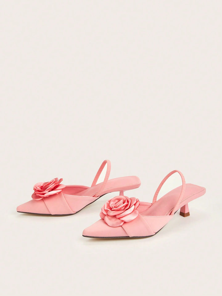 Pantofi cu toc SHEIN, roz