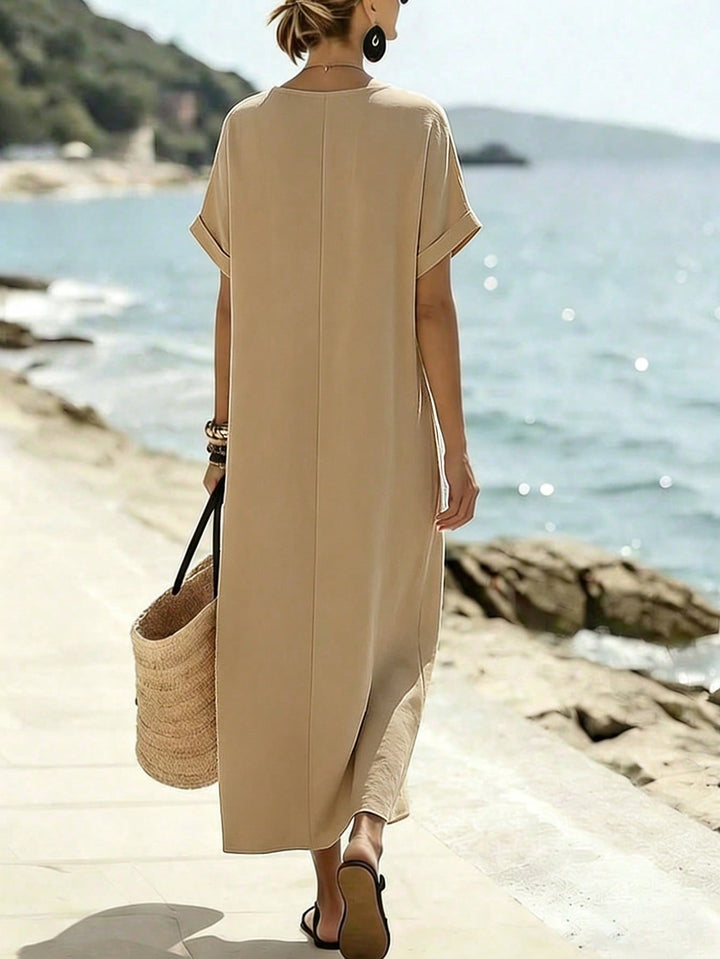 Rochie maxi SHEIN, kaki