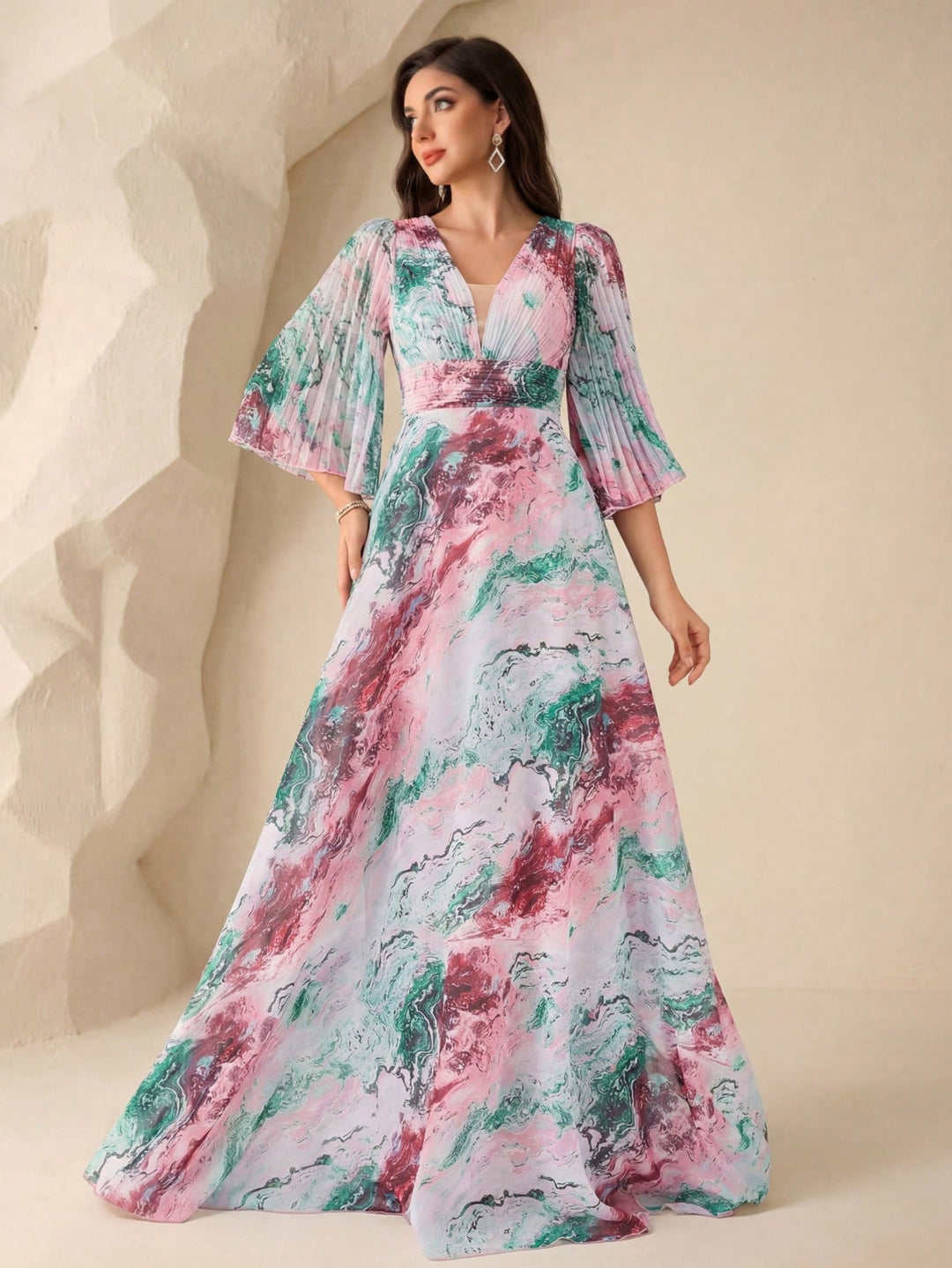 Rochie maxi SHEIN, mix culori