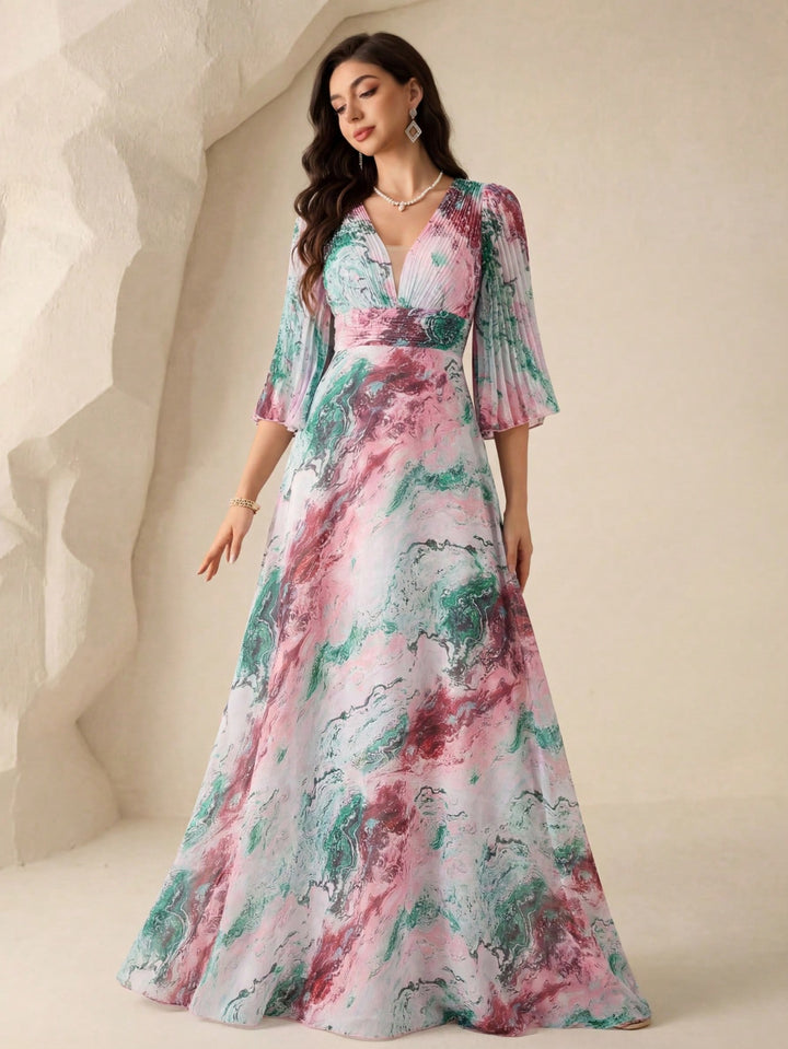 Rochie maxi SHEIN, mix culori