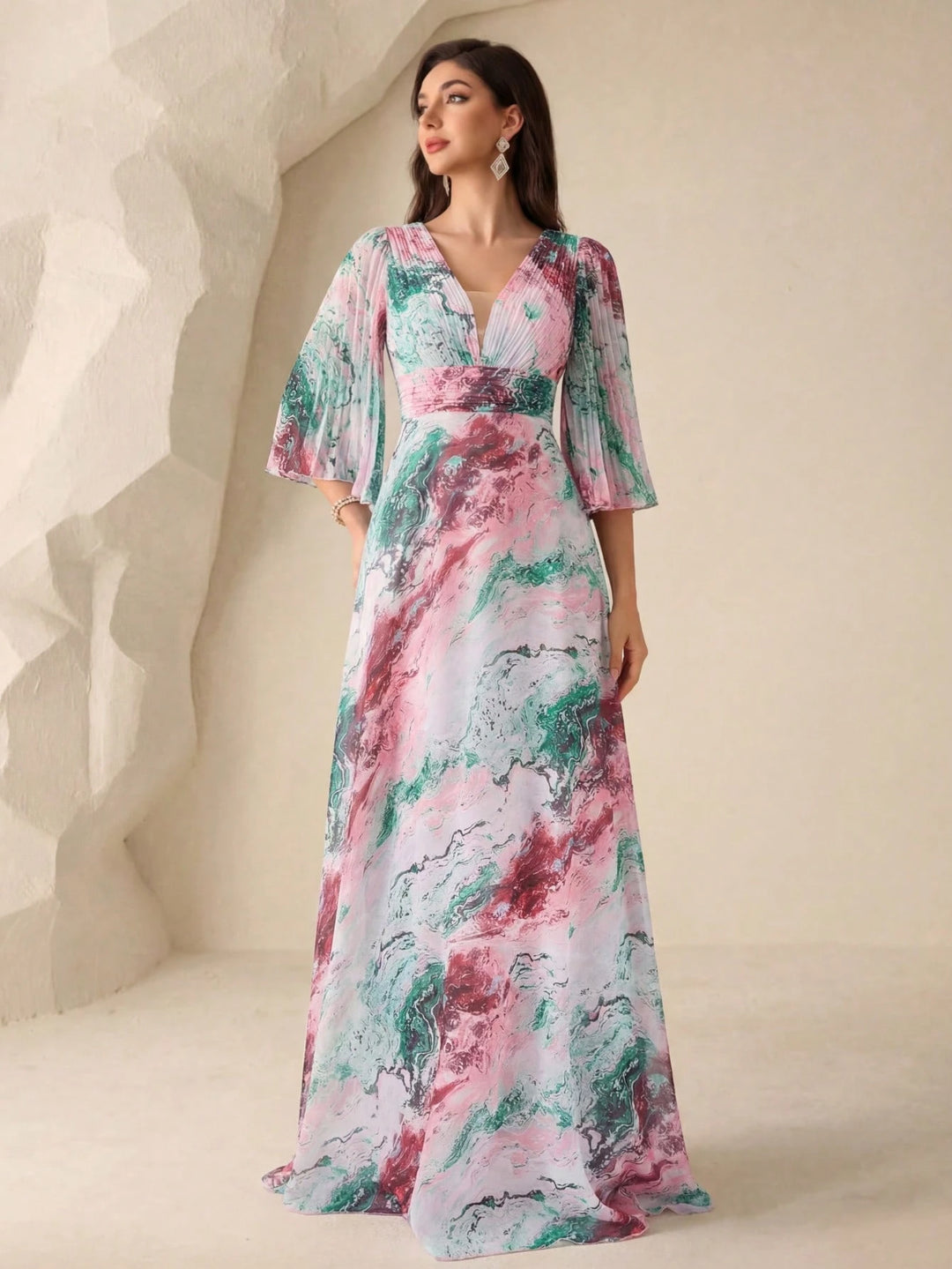 Rochie maxi SHEIN, mix culori