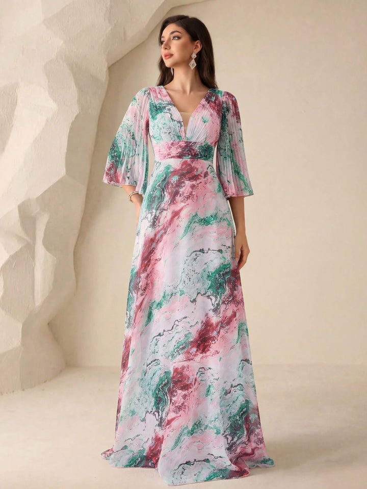 Rochie maxi SHEIN, mix culori