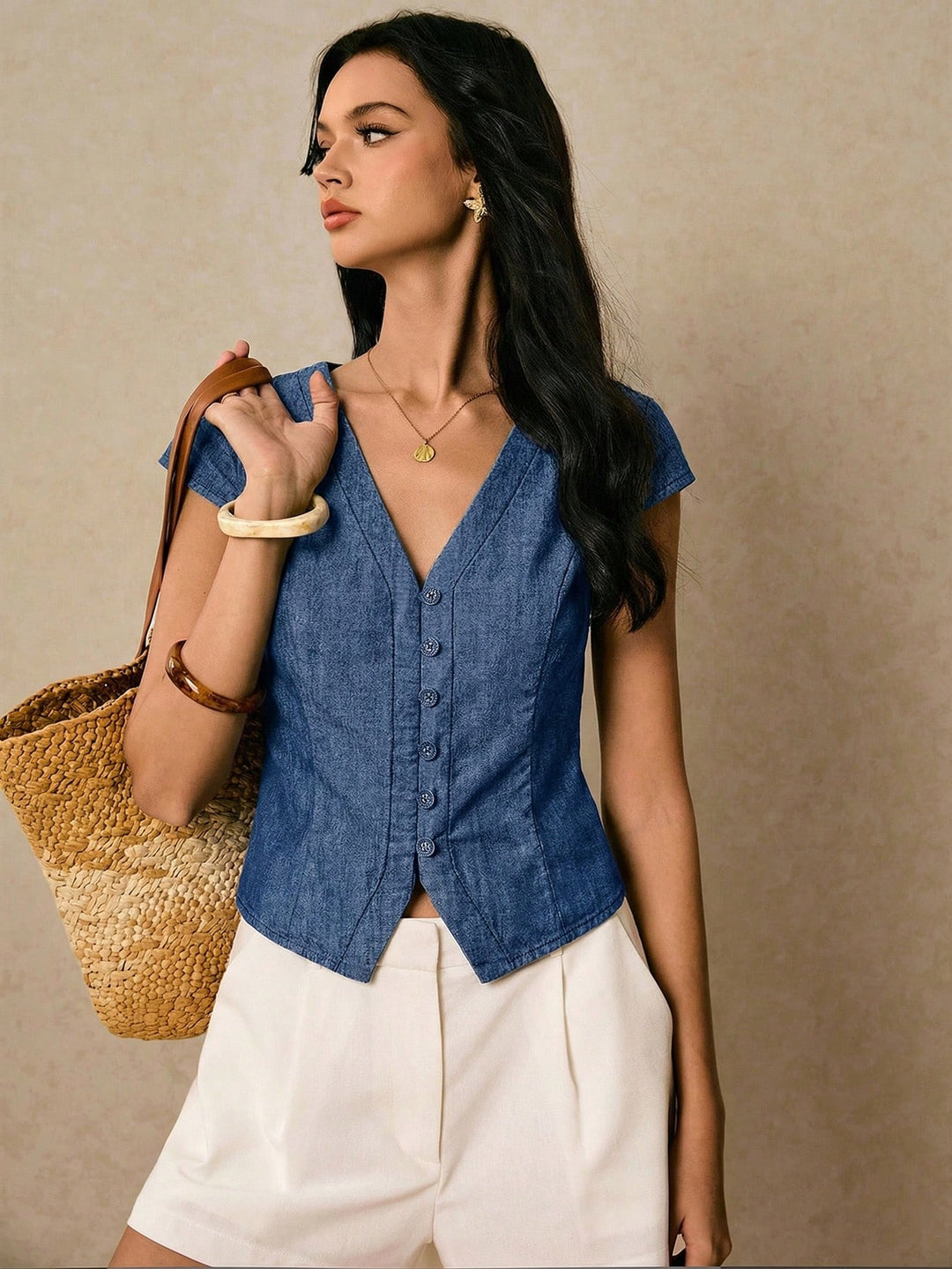 Top SHEIN, albastru