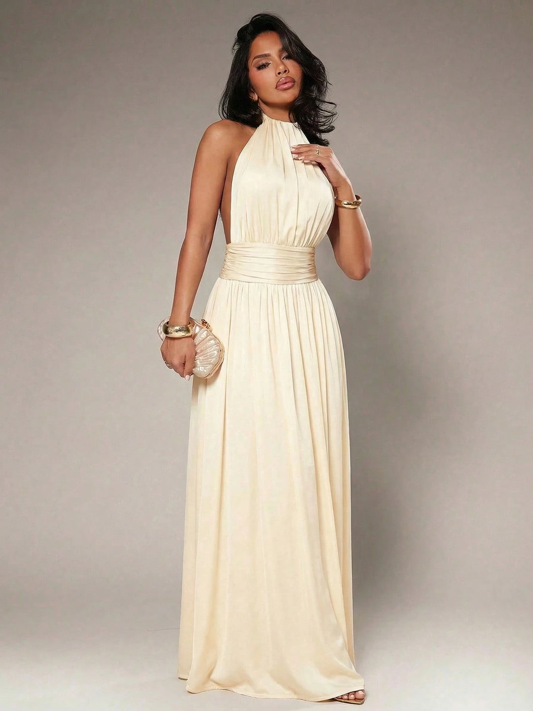 Rochie de ocazie SHEIN, galben