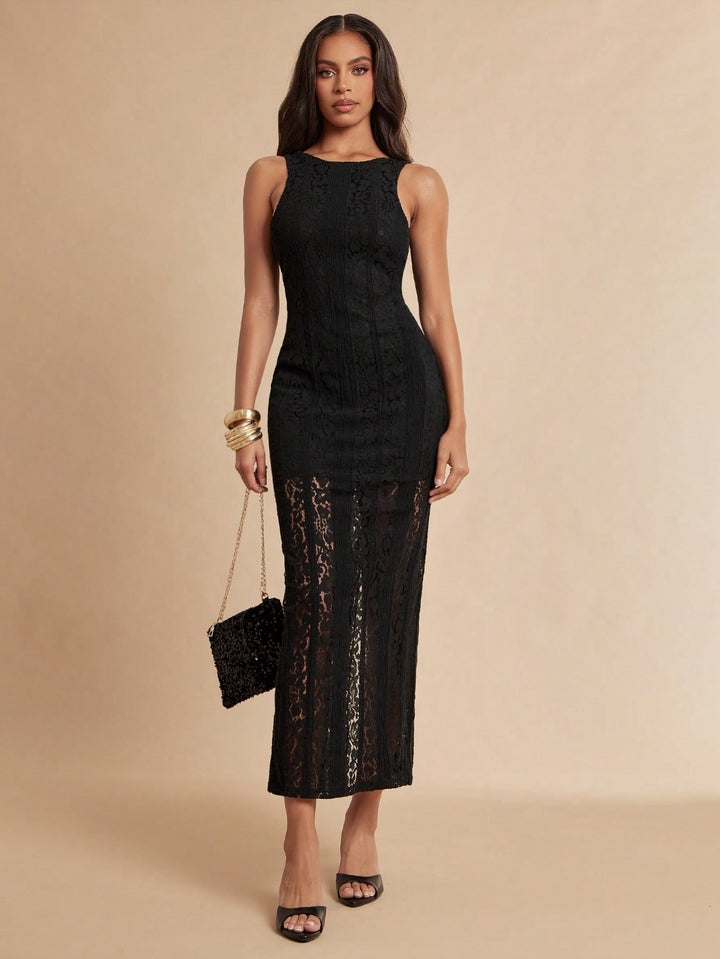 Rochie maxi SHEIN, negru