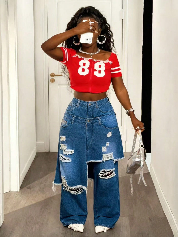 Jeans SHEIN, albastru