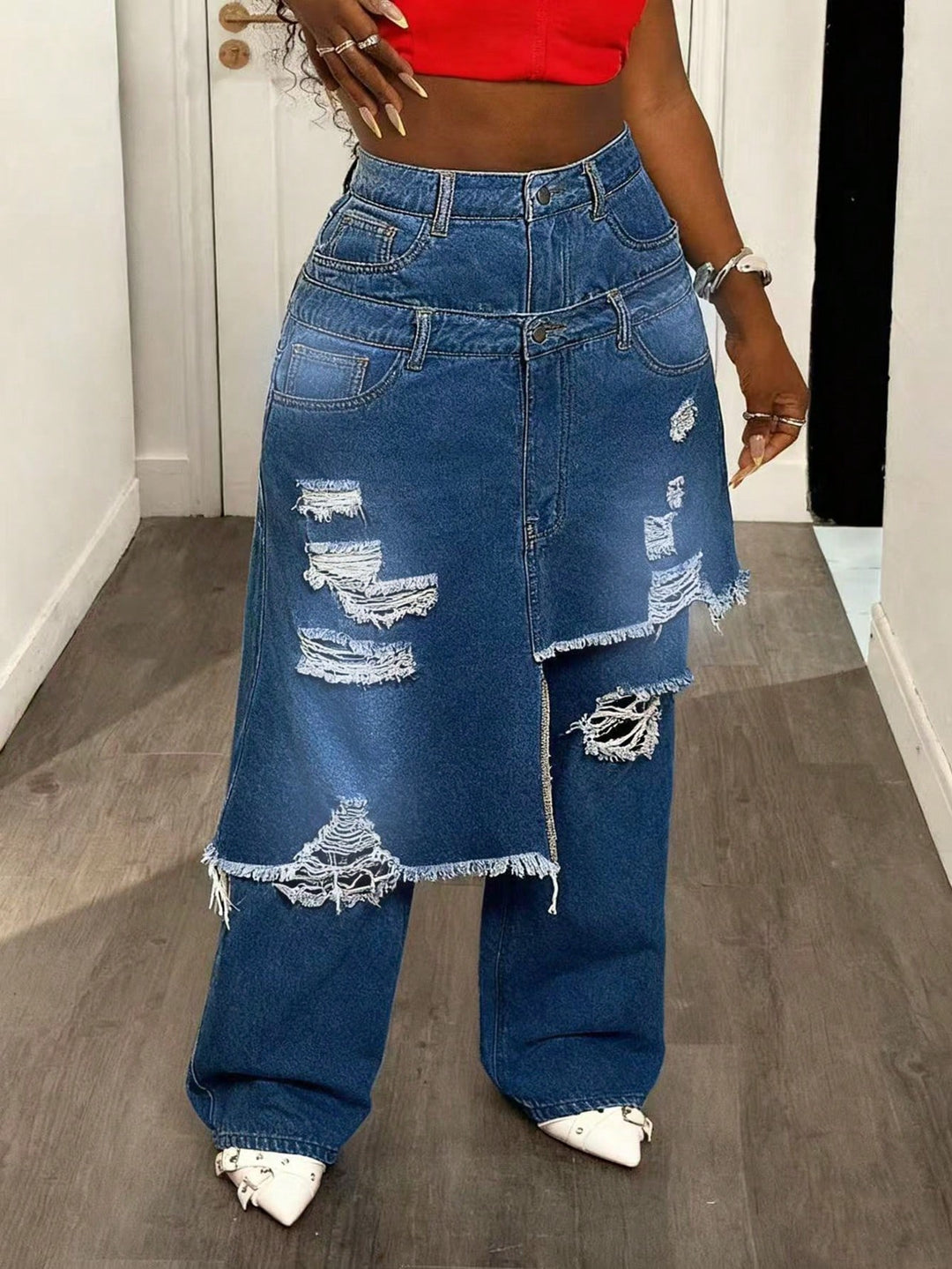 Jeans SHEIN, albastru