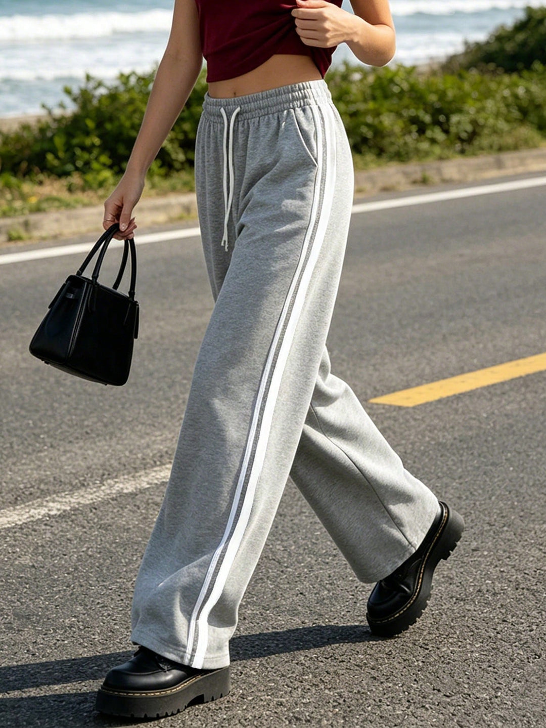 Pantaloni SHEIN, gri