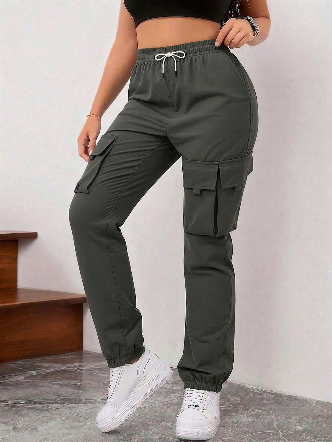 Pantaloni SHEIN, gri