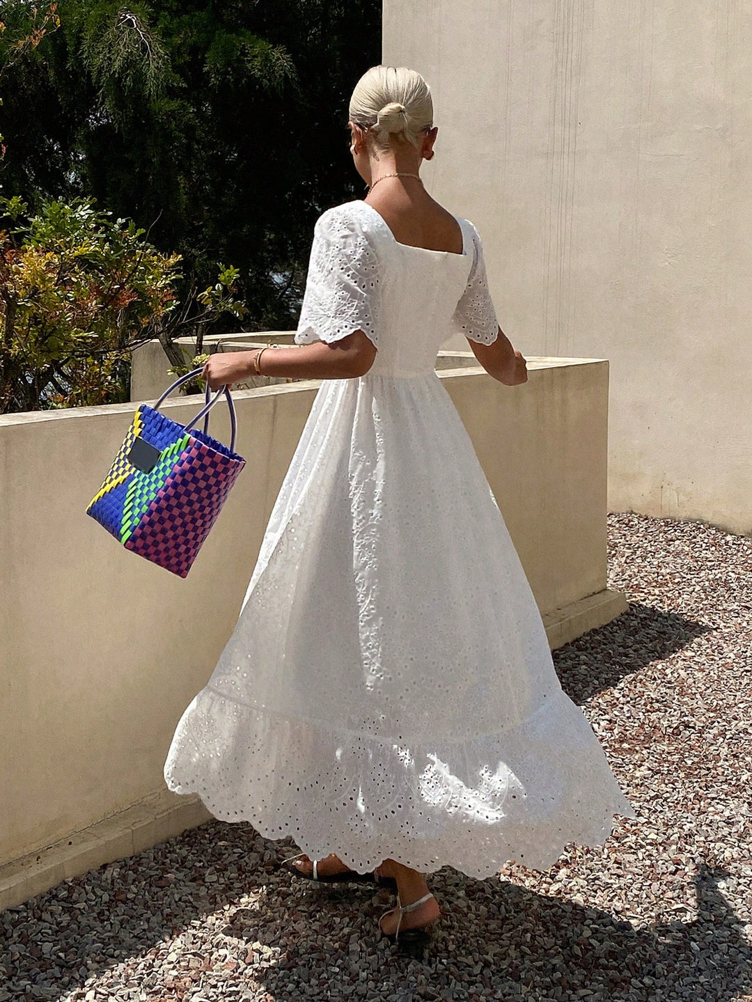 Rochie maxi SHIEN, alb