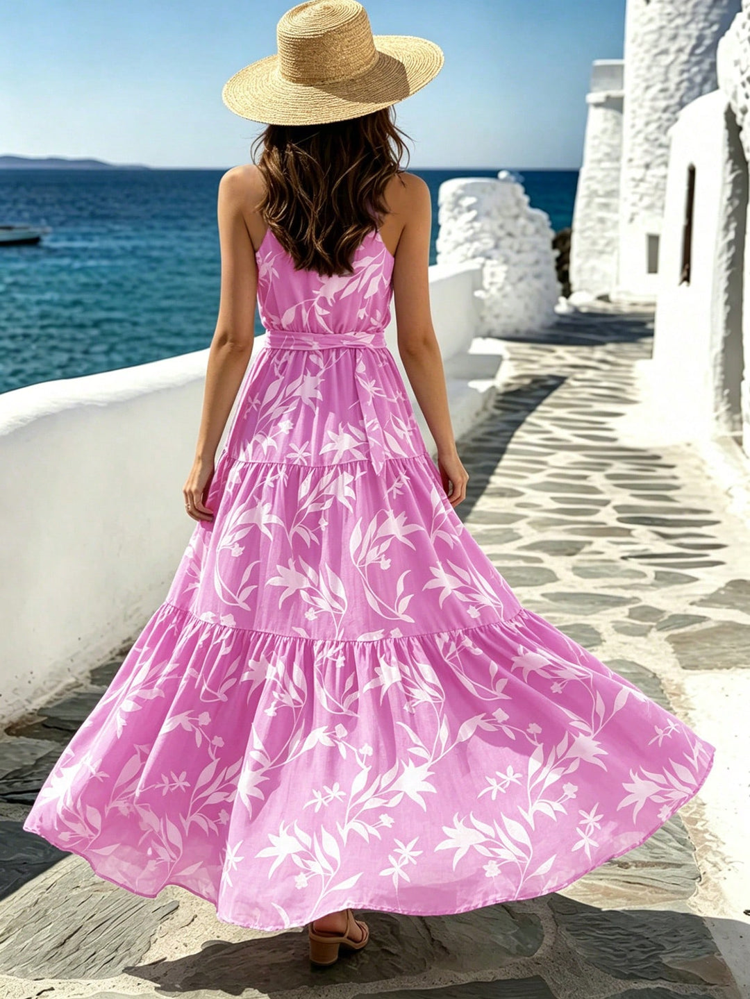 Rochie maxi SHEIN, roz