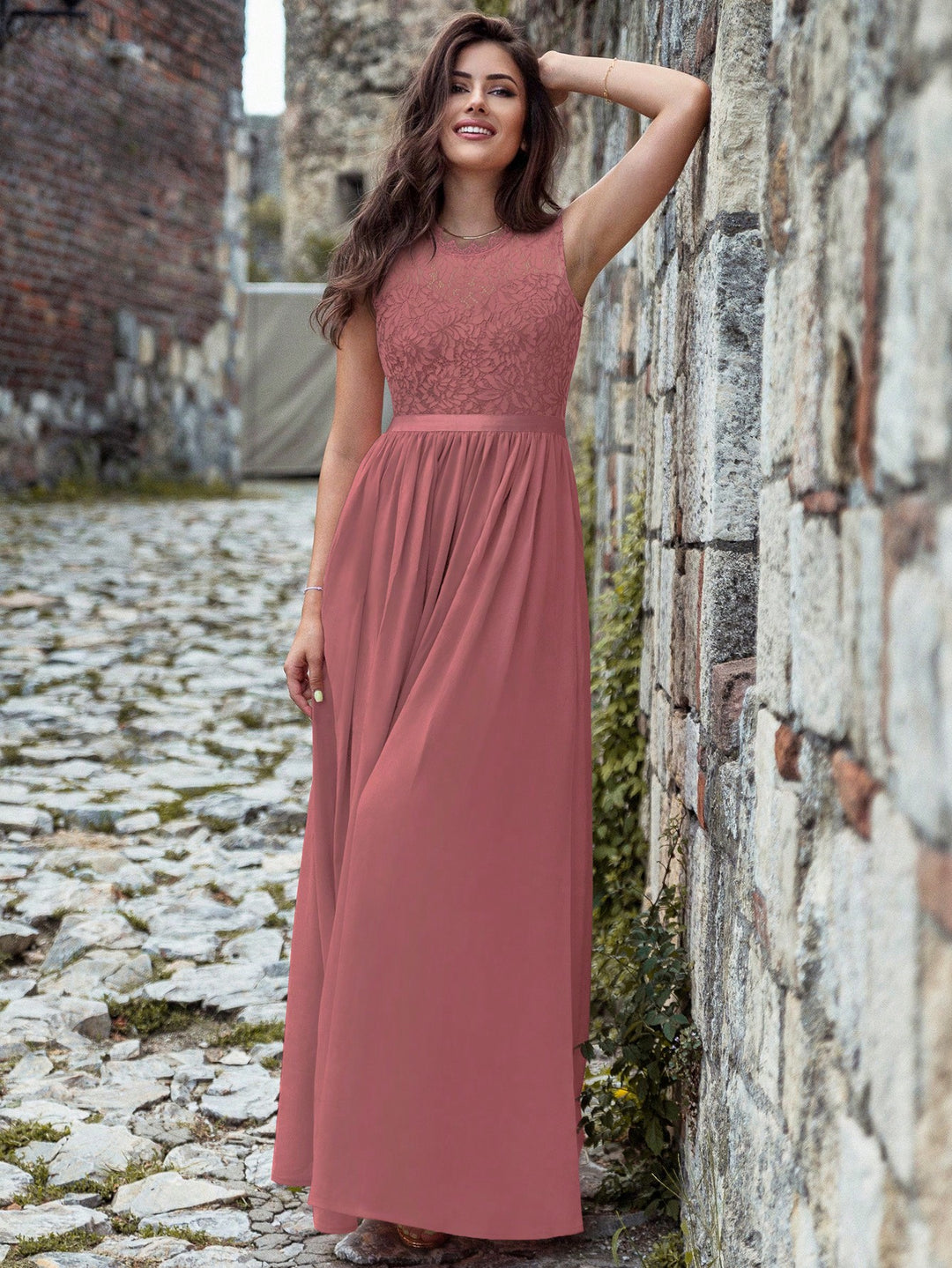 Rochie maxi SHEIN, roz