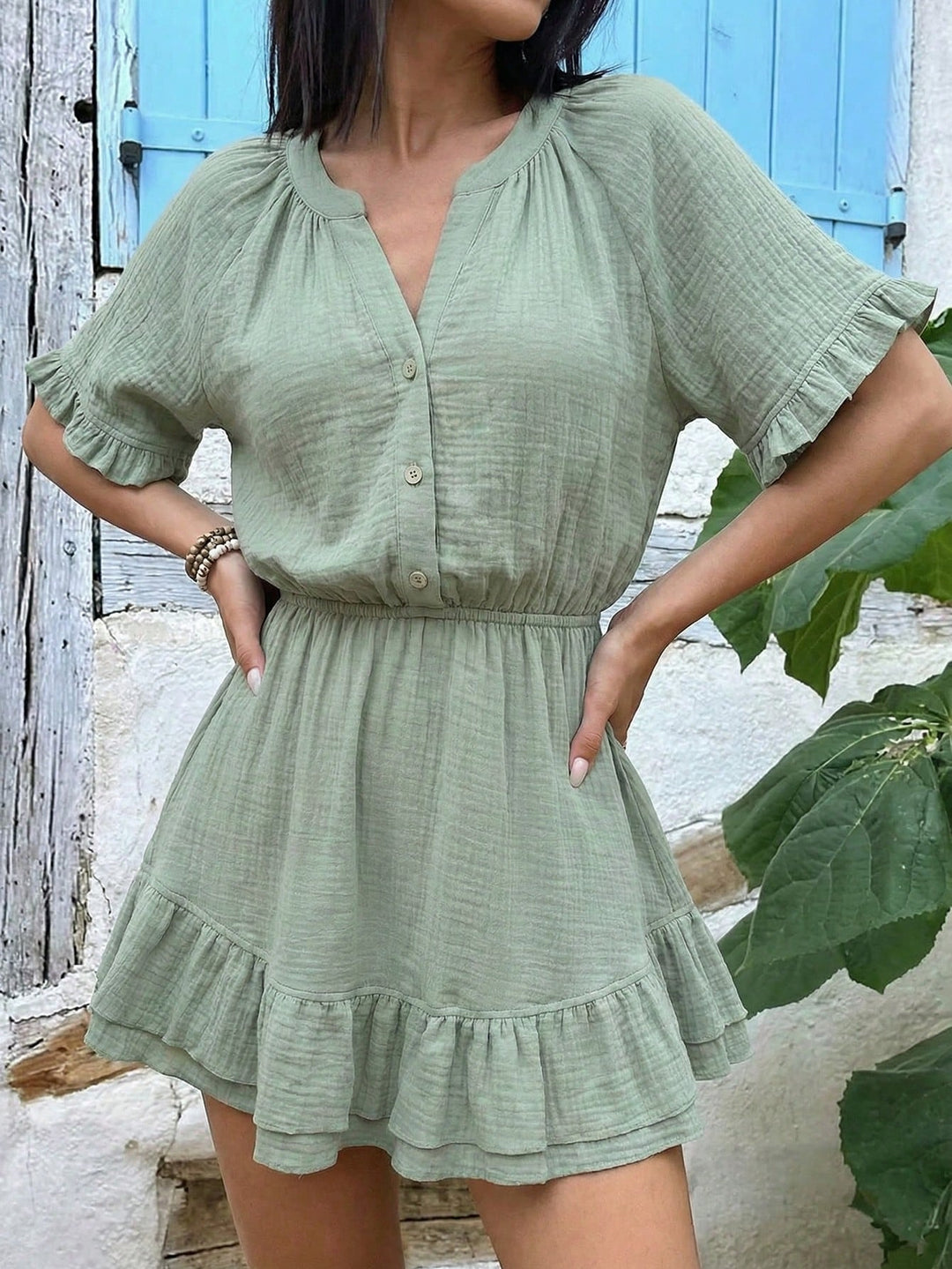 Rochie mini SHEIN, verde