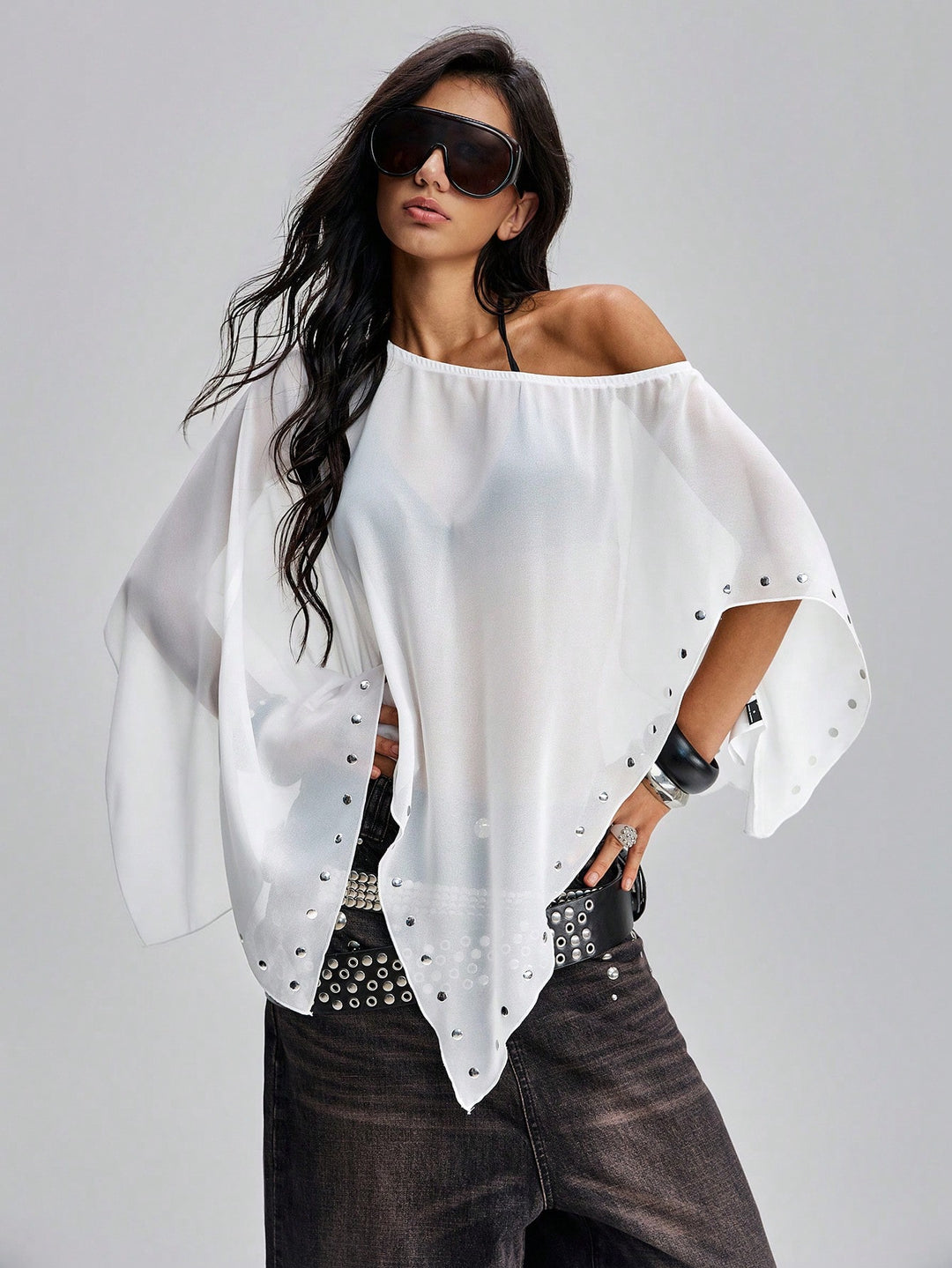 Top SHEIN, alb