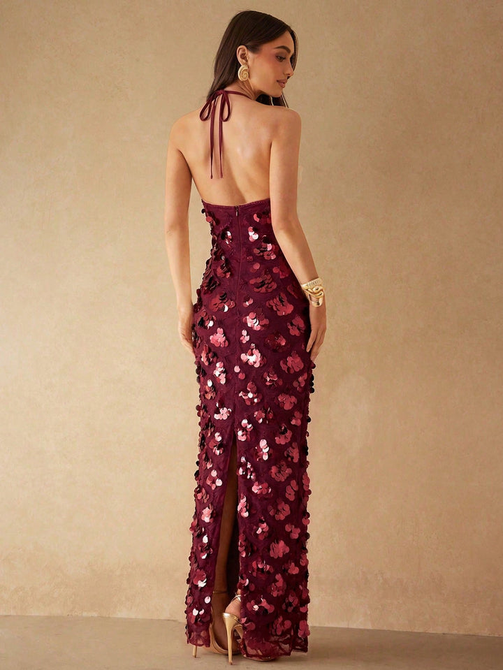 Rochie maxi SHEIN, vișiniu