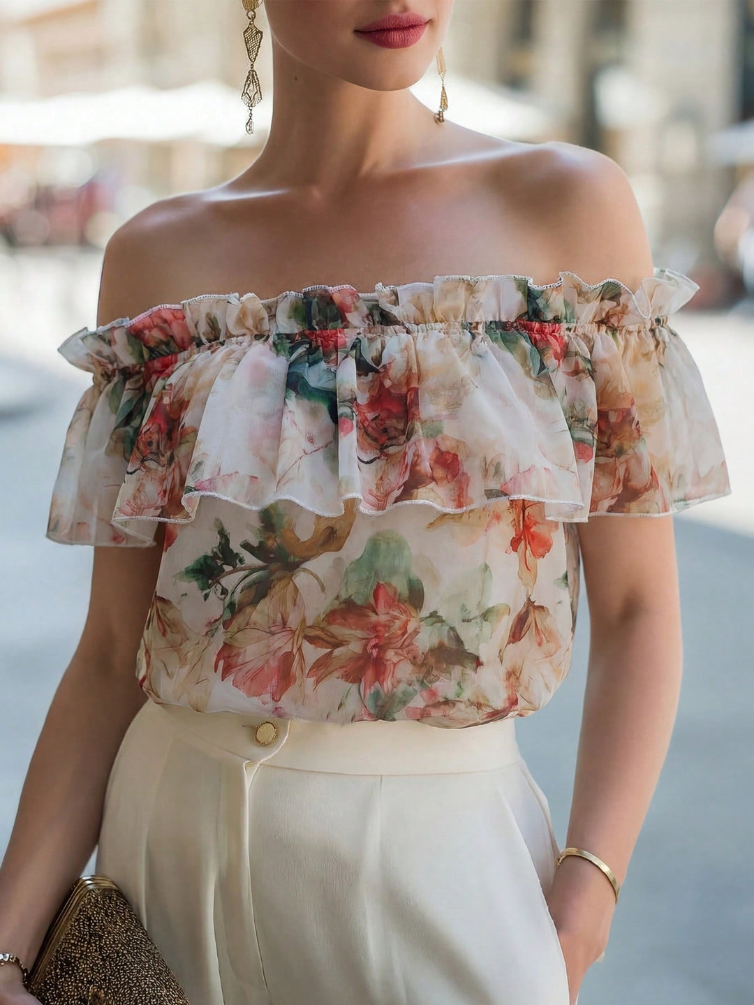 Top SHEIN, bej