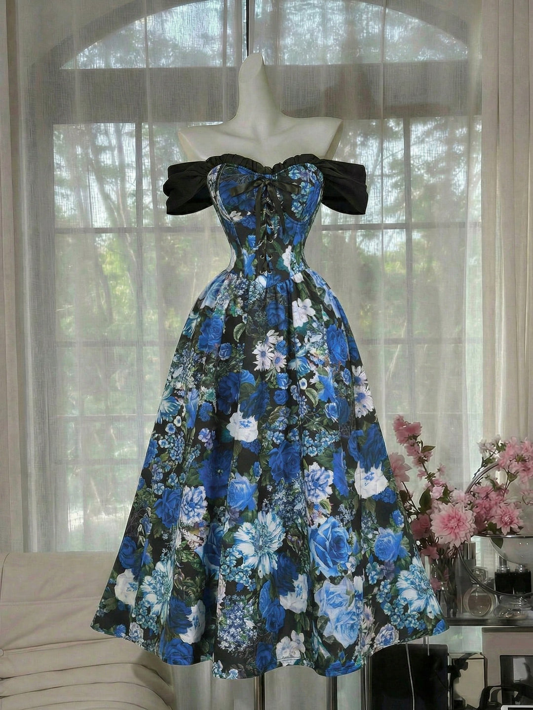 Rochie maxi SHEIN, albastru