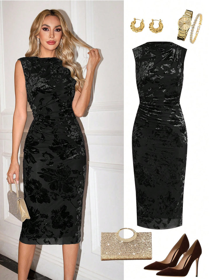 Rochie midi SHEIN, negru