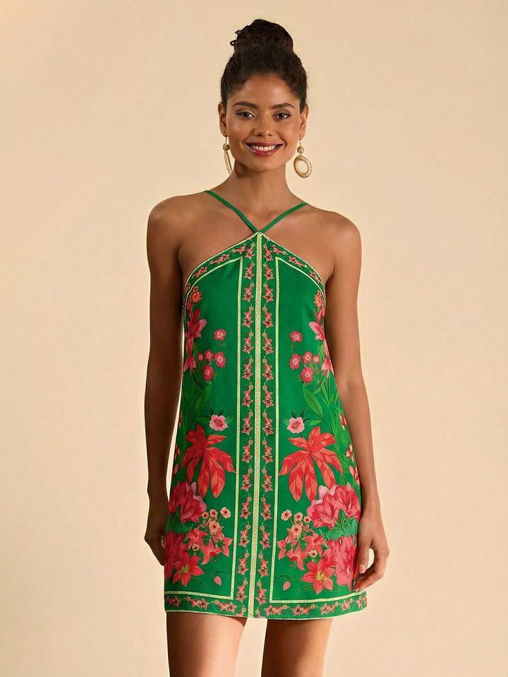 Rochie mini SHEIN, verde