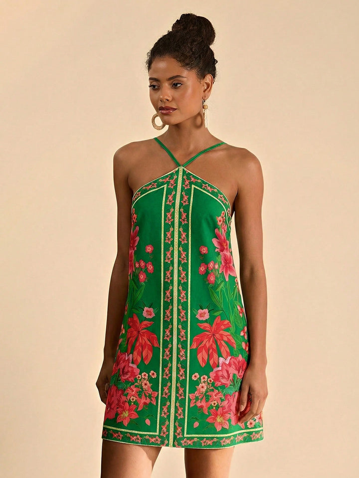Rochie mini SHEIN, verde