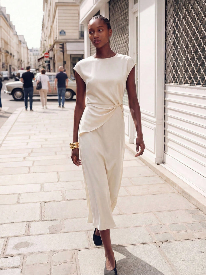 Rochie midi SHEIN, bej