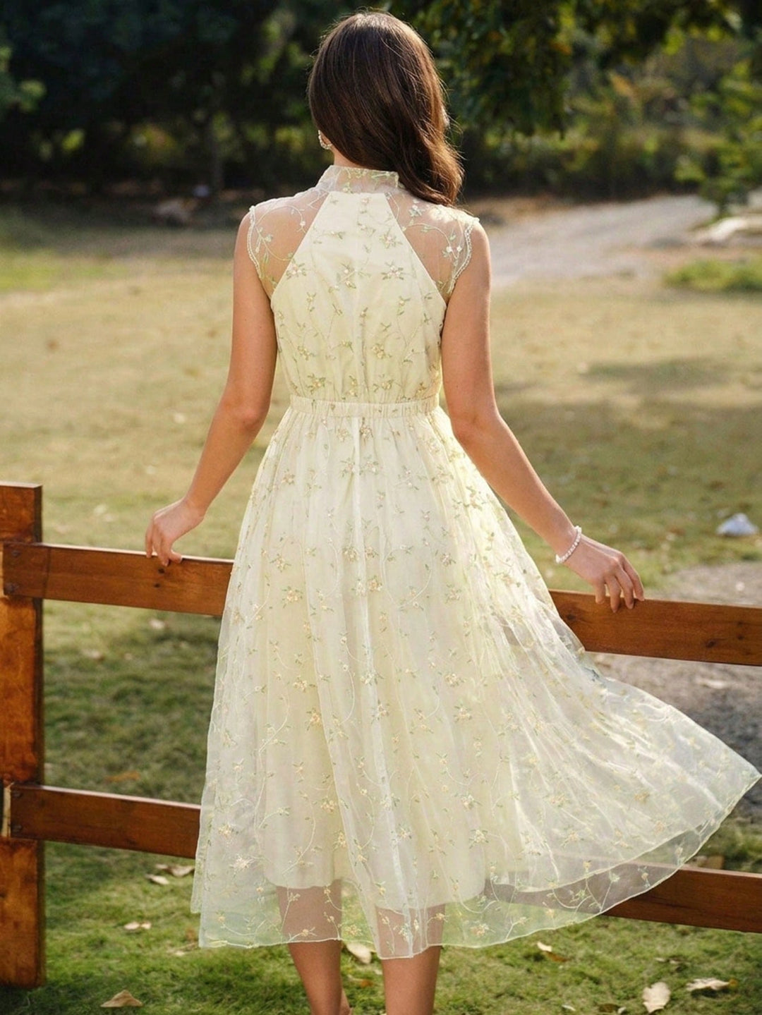 Rochie midi SHEIN, bej