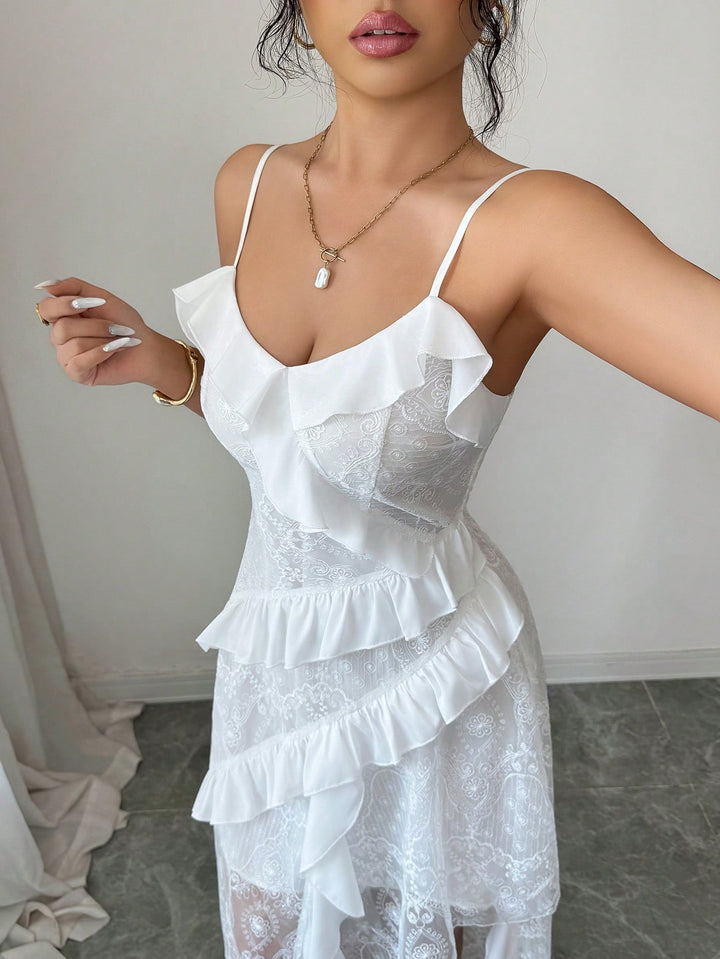 Rochie midi SHEIN, alb