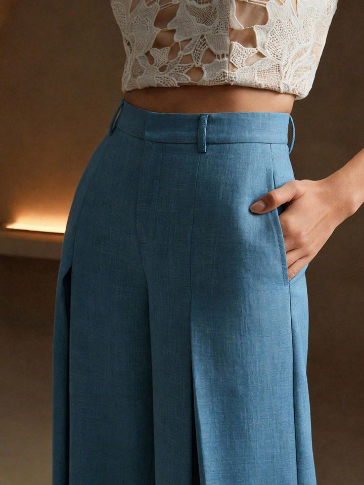 Pantaloni SHEIN, albastru
